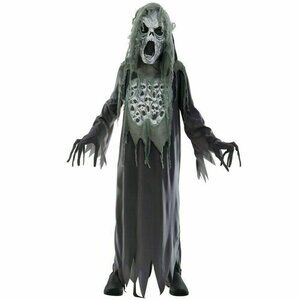 Boys M - 8/10 New Wailing Ghost Complete 3 Piece Halloween Costume